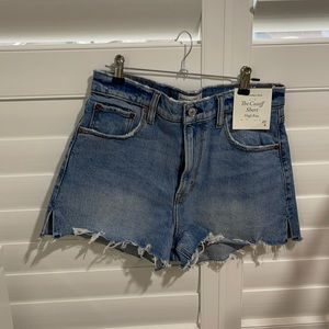 Abercrombie & Fitch high rise cut off shorts